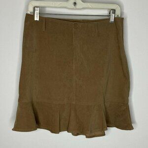 BCX Skirt Girls Size 16 Juniors Mini Soft Brown Knee Length Stretch